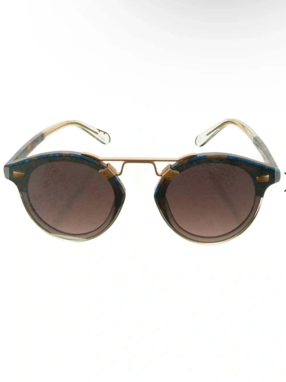 Krewe St Nylon Sunglasses in Blue Green